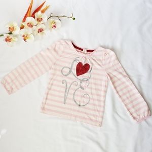 Cherokee | Girl’s Long Sleeve Love Top